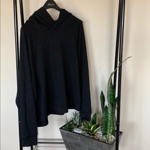 GAP black sweater with hood size XL.